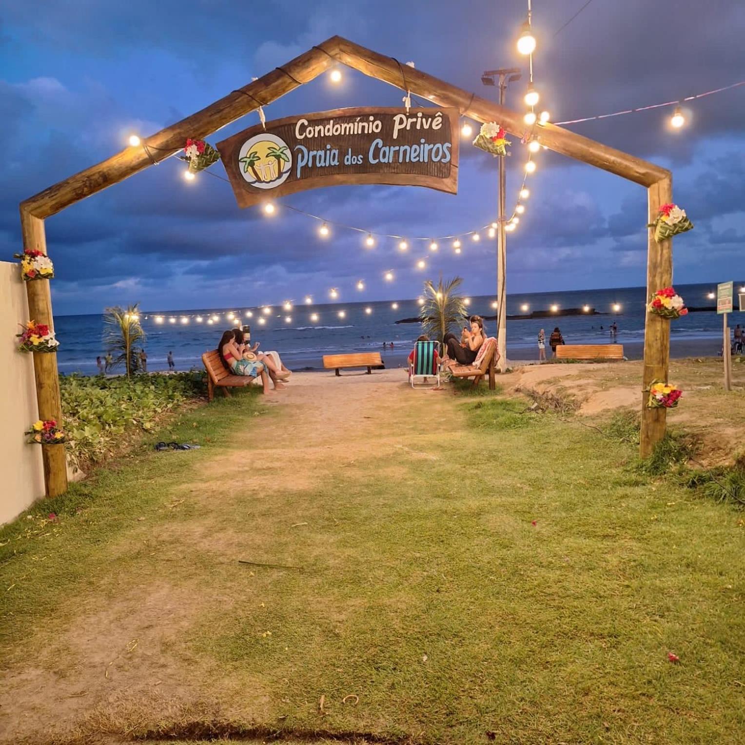Casa Cinza Na Praia Dos Carneiros Em Condominio A Beira-Mar Luaran gambar